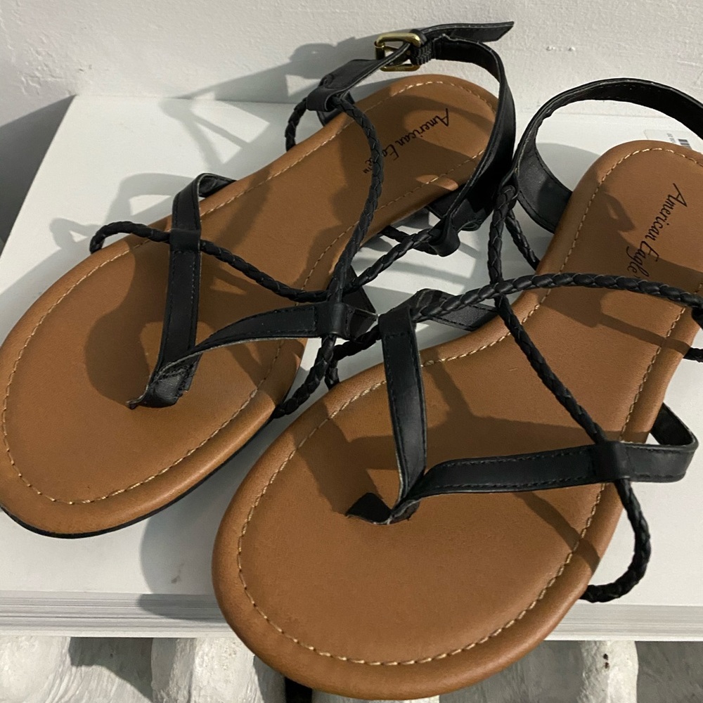 Black Strap Sandals
